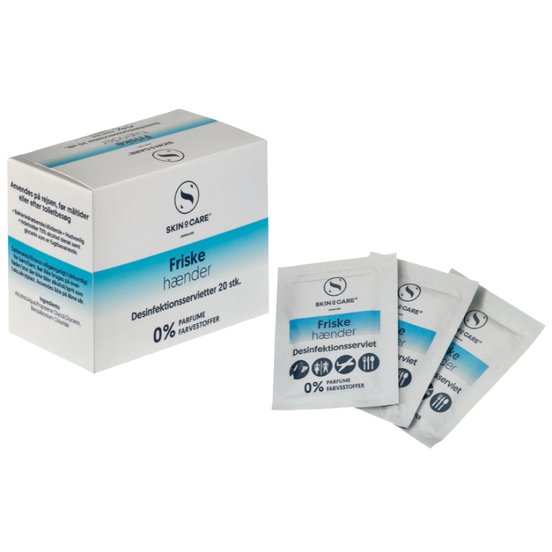 SKINoCARE Friske hænder Desinfektionsservietter